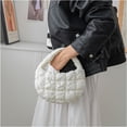 thumbnail image 3 of Bolso acolch para mujer, tamaño pequeño, acolch con burbujas para mujer, bolso de muñeca de media luna, 3 of 3