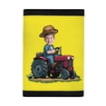 thumbnail image 3 of FUIALDOLG Boy Driving Tractor Print Wallet for Boys, Polyester Children's Wallet for Outdoor, Slim Lightweight Trifold Card Wallet, 3 of 7