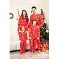 thumbnail image 3 of Nuevo pijama de manga larga para padres e hijos con estampado de ciervo, muñeco de nieve y árbol de Navidad lleno de flores para el hogar de madre e hijo, 3 of 4