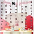thumbnail image 4 of JOYMEMO Black Rose Gold 18th Birthday Decoration for Girls, 3 Pcs Garland Banner Kit with Happy Birthday Banner Cake Toppers, Eighteen Year Old Hanging Decor for Birthday Party Supply, 4 of 6