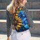 thumbnail image 5 of Disketp Sunflower Starry Night Vibes print Canvas Backpack Lightweight Travel Daypack Student Rucksack Laptop Backpack-, 5 of 5