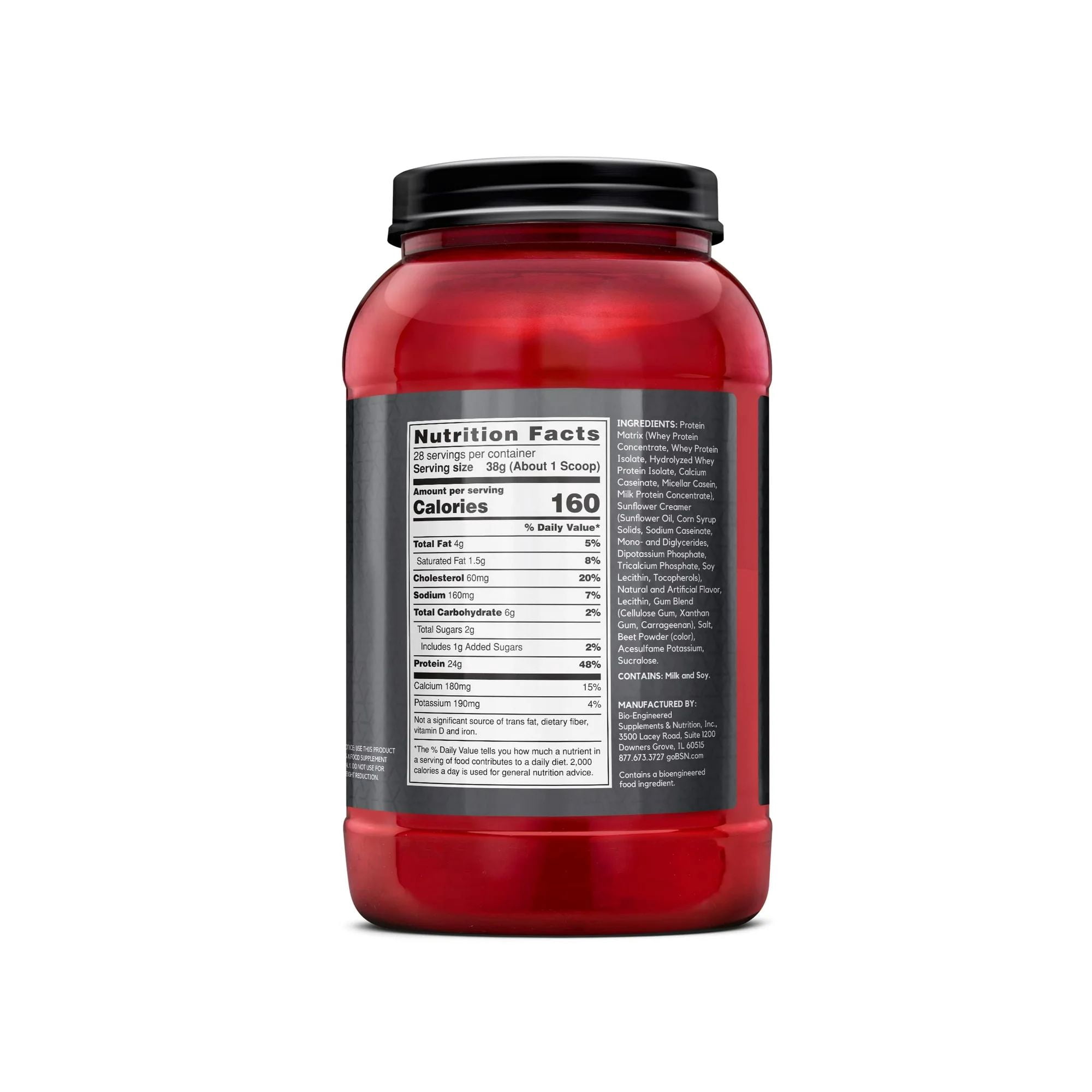 BSN, Syntha-6 Edge, 24g Protein Powder, Strawberry Milkshake, 2.25 lb, 28 Servings