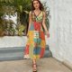 thumbnail image 5 of Geometric Printing Vestido Sin Mangas Para Mujer, Traje De, Ropa De Cumpleaños, Verano, 5 of 5
