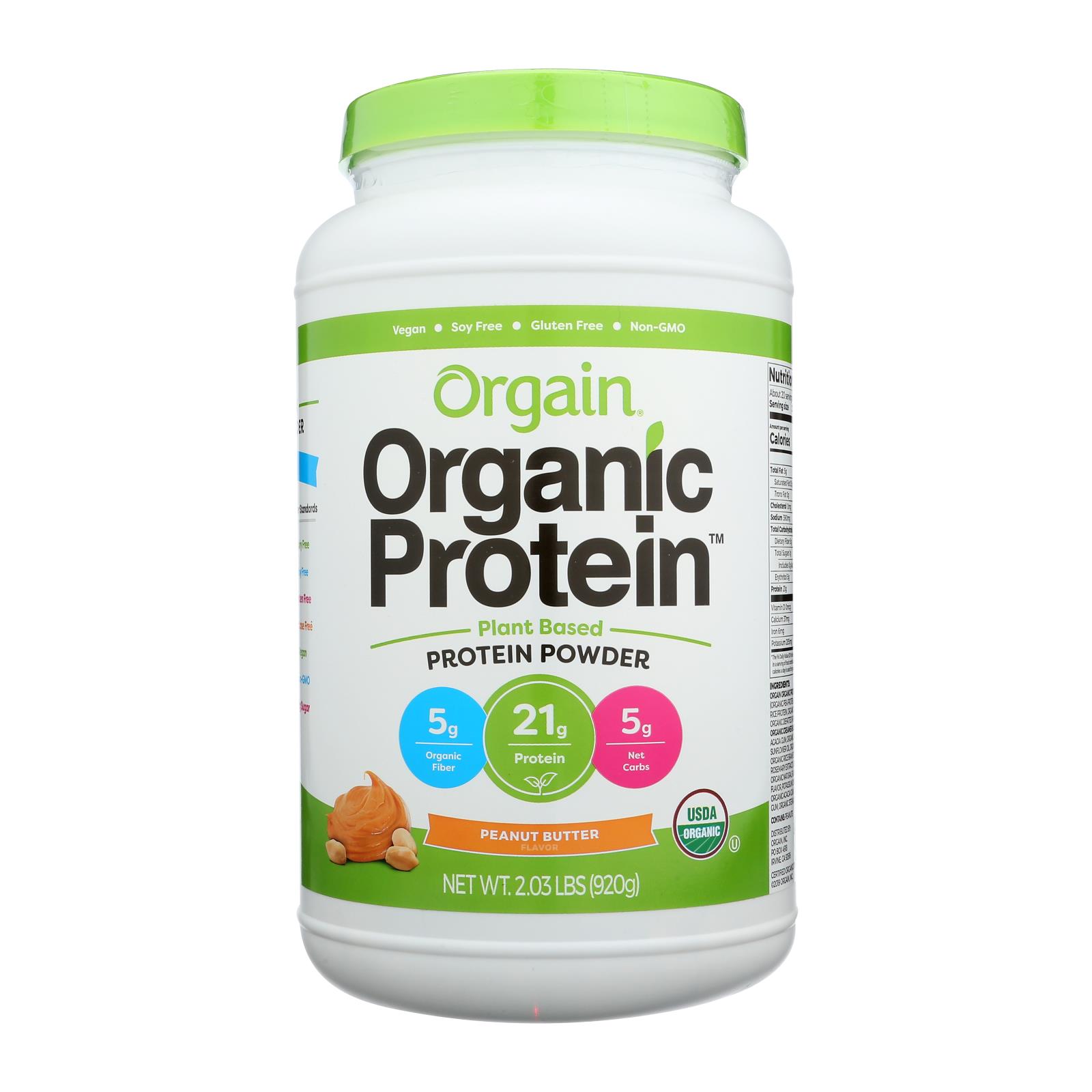 Orgain Organic Plant Based Protein Powder 1 Each 2.03 Lb 2.03 Pound