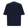 thumbnail image 5 of womens tops short sleeve summer Elbow Length Sleeve Coop Neck T-Shirts Casual Loose Comfy Lightweight Trendy Basic Shirts with Pocket, 5 of 7