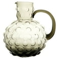 thumbnail image 5 of Large Transparent Smoke Gray Hobnail Glass Pitcher, 5 of 11