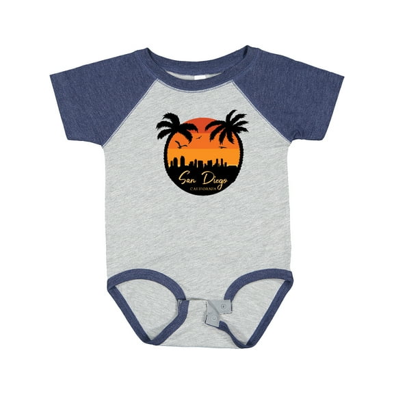 Inktastic San Diego Sunset Skyline Boys or Girls Baby Bodysuit