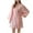Pink, variant on Elainilye Fashion Womens Robe Casual Homewear Long Sleeve V-Neck Nightgown Pajamas Robes Bathrobe Loungewear,Pink