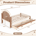 thumbnail image 7 of Miniyam Twin Size Kids Bed Frame with Storage Drawer, Wooden Platform Bed, Beige & Natural, 7 of 7