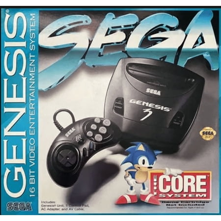 Sega Genesis 3 Video Game Console with 196-in-1 Game Cartridge, Brand New in Box
