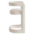 thumbnail image 5 of Counter Stool Chair, White, Velvet, Bar Pub Cafe Bistro Dining Kitchen Hospitality Restaurant, Modern Contemporary, HB37618, 5 of 9