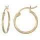 thumbnail image 1 of Arete Arracada Diamantada De Oro 14k Estilo Dominó, 15mm, 1 of 2