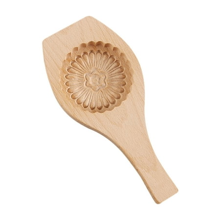 

Carved Round Wooden Mold Press Cake Mold for Cookie Shortbread