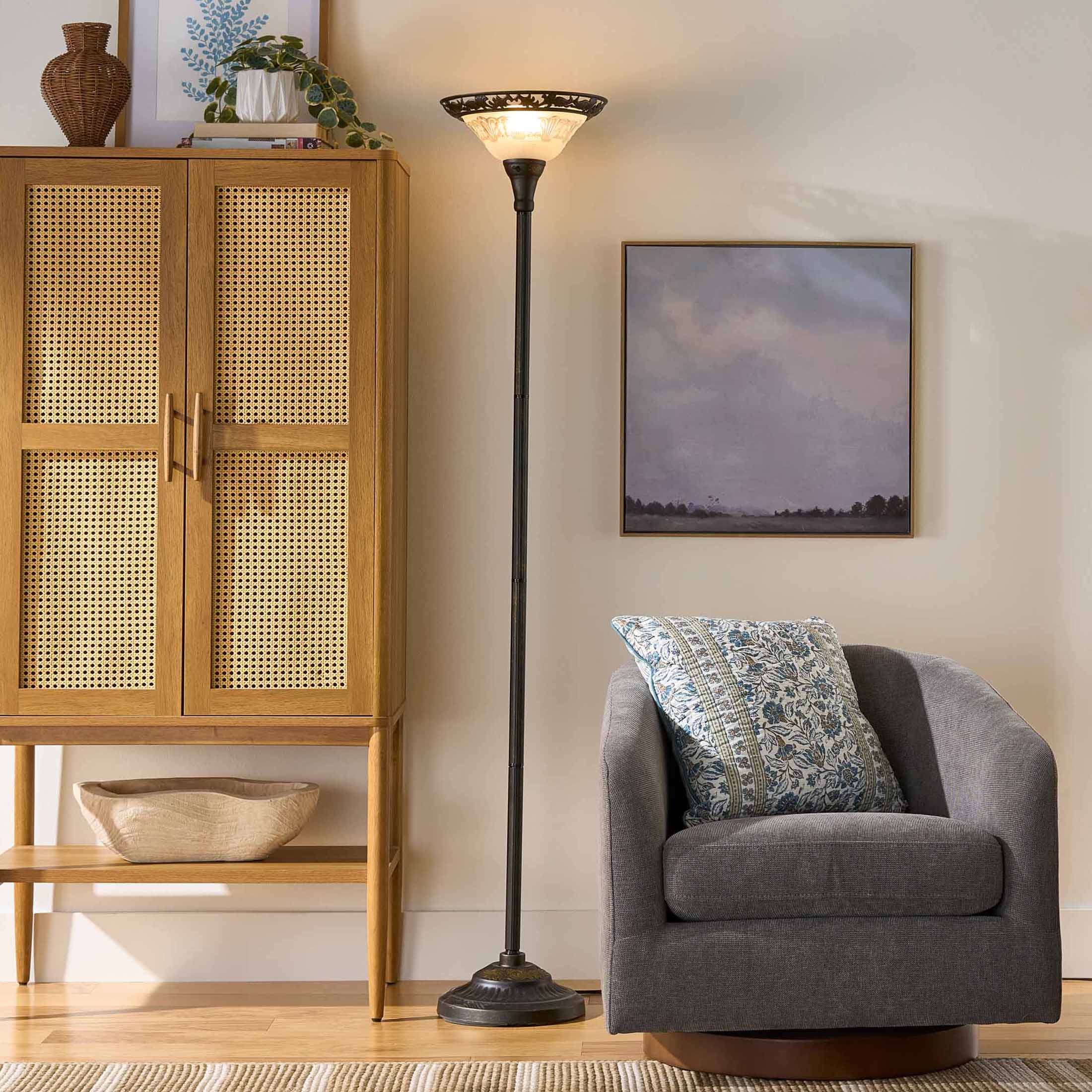 Better Homes & Gardens 70" Traditional Bronze Victorian Floor Lamp photo 2