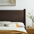 thumbnail image 4 of Rael Full Headboard in Chocolate Brown, 4 of 7