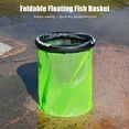 thumbnail image 3 of Foldable Floating Fish Basket Rubber coating/Quick dry Underwater Net Pocket, 3 of 10