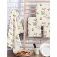 thumbnail image 2 of Easter Bunny Kitchen Dish Towels for Drying Dishes Set of 4, Eggs Lovely Rabbits Spring Tulips Floral Yellow Waffle Weave Microfiber Hand Tea Bathroom Towels Quick Dry & Absorbent Towel 15.7x23.6, 2 of 7