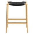 thumbnail image 5 of Modway Saoirse 26" Fabric & Wood Counter Stool in Black and Natural (Set of 2), 5 of 10