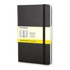 Moleskine Classic Notebook, Hard Cover, Large (5" x 8.25") Squared/Grid, Black, 240 Pages