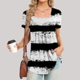 thumbnail image 2 of Jgppe Tunique d'Été pour Femmes Blouse Habillée Décontractée Manches Courtes T-Shirts Amples pour Dames, 2 of 5