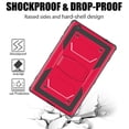 thumbnail image 5 of FIEWESEY for Walmart Onn 8 inch 2nd gen Case,Drop-Proof Shock-Resistant Hybrid Case for Walmart Onn 8 inch 2nd gen 2020 Release(Model:100011885)+Tempered Glass Screen Protector (Red, 1 Pack), 5 of 6