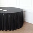 thumbnail image 3 of Efavormart 132" Wholesale Premium Table Cover Sparkly SEQUIN Round Tablecloth For Wedding Banquet Party Home Decor - Black, 3 of 11