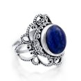 thumbnail image 2 of Bling Jewelry Womens Western Jewelry  Silver Ring with Large Gemstone Filigree and Moonstone, 2 of 4