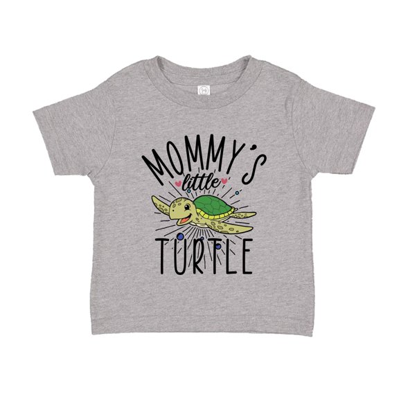 Mommy's Little Turtle Toddler T-Shirt 2T Athletic Heather