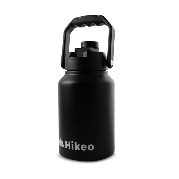 HIKEO Termo Jumbo XL Acero Inoxidable 1.89 Litros Extra Grande, Botella de Agua Hermética con Doble Pared de Aislamiento Térmico, 14 Horas Agua Fría y 12 Horas Agua Ca