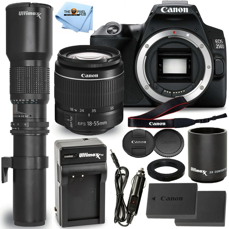 Canon Eos 250D Black + 18-55mm