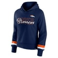thumbnail image 2 of Women's Fanatics  Navy Denver Broncos Over Under Pullover Hoodie, 2 of 3