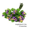 thumbnail image 2 of VONKY Plastic Flower Heads Handmade DIY artificial Simulation Bouquet Stamen for Wedding Gift Decoration 10Pcs Type 25, 2 of 8
