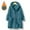 Navy, variant on Xdegoge Winter Fleece Jacket for Women Oversized Fuzzy Sherpa Lined Button Down Hooded Coats with Pockets Warm Cozy Solid Mid-Length Jackets 2025 Winter Thicken Outerwear