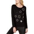 thumbnail image 1 of INC - Sudadera con estrella de diamantes de imitación para mujer, color negro, pequeña, 1 of 2
