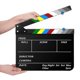 thumbnail image 2 of Movie Clapperboard Dry Erasable for Directors and Filmmakers Acrylc Video Scene Clapper Board 10x12Inch Black, 2 of 4