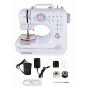 Portable Household Sewing Machine, With 12 Built-In Stitches & Foot Pedal For Sewing Beginners & Amateurs