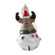 thumbnail image 5 of Adorno colgante navideño de estilo rústico, ideal como regalo, escultura navideña de resina, campana de hierro para jardín, pared, puerta y balcón Alce, 5 of 8