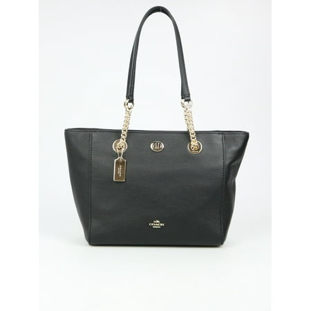 Turnlock Bag - Coach Turnlock Ladies Small Pebbled Leather Tote Handbag 57107