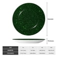 thumbnail image 2 of Salouo Emerald Green Sparkling Pattern Bone China Decorative Plate,Holiday Decor Decorative Ceramic Plates with Stand Elegant Home DéCor for Hallway/Living Room/Bedroom-6in, 2 of 6