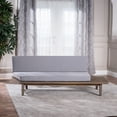 thumbnail image 2 of GDF Studio Emmory Indoor Acacia Wood Right Sided Sofa with Cushions, Gray, 2 of 9