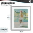 thumbnail image 4 of Stupell Industries Glam Girl In Paris Observing Gray Framed Print Under Glass, 17 x 21, by The Prints Vibe, 4 of 8