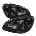 thumbnail image 1 of For 00-06 Mercedes Benz S430 W220 (w/ HID Only) Sonar DRL LED Projector Headlights (Black) YD-PRO-MBW220-HID-DRL-BK, 1 of 2