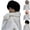 Black, variant on Ladies' Fashion Winter Headband Warm Hat Imitation Headset Hat Gray Free Size