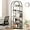 Gray+black, variant on 5 Tier Arched Bookcase Shelf Tall Bookcase with Storage Vertical Display Shelf Rack Modern Bookcase Wood and Metal Storage Shelving Units for Bedroom, Living Room, Home Office, White/Gold