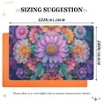 thumbnail image 6 of Yayeee Doormat for Indoor Entrance 32" x 20" Non Slippery Floor Rug, Light Purple Flowers, 6 of 8