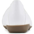 thumbnail image 5 of CLIFFS BY WHITE MOUNTAIN Charmed Womens Ballet Flat 8.5 White/Smooth, 5 of 6