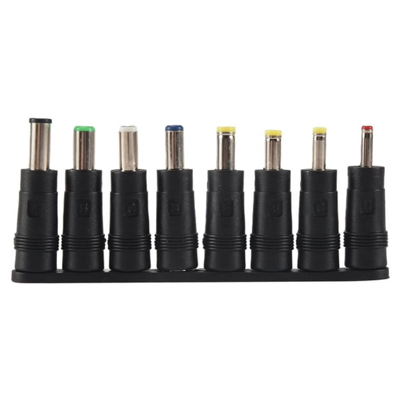 Universal 1 set = 8pcs / 5pin Jack Plugs DC for Laptop AC Power Adapter Tips Connectors Computer Notebook