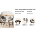 thumbnail image 6 of Black Velvet - 360° Swivel & Comfortable Seating - Bars, Restaurants, Dining Tables - Durable, Easy to Clean & Space-Saving, 6 of 6