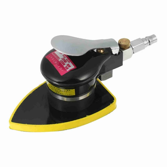 Ponceuse Pneumatique, Kit de Ponceuse à Air Faible Bruit Petite Ponceuse Pneumatique avec Poignée en Caoutchouc Confortable pour Bois, Métal, Nettoyage de Voiture