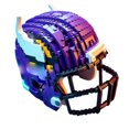 thumbnail image 2 of NAOJIE Football Building Set with Removable Rugby Helmet - Creative STEM Toy for Teen Ages 8+,Unique Building Block Toy Collectibles for Ball Game Enthusiasts(Purple), 2 of 6